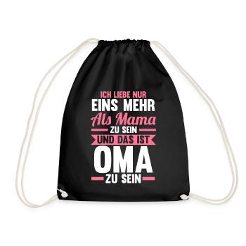Großmutter Großmama Omi Oma - Turnbeutel - Schwarz - Vorne