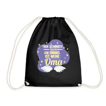 Großmutter Großmama Omi Oma - Turnbeutel - Schwarz - Vorne