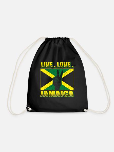 Jamaica Liebe Jamaika - Turnbeutel - Schwarz