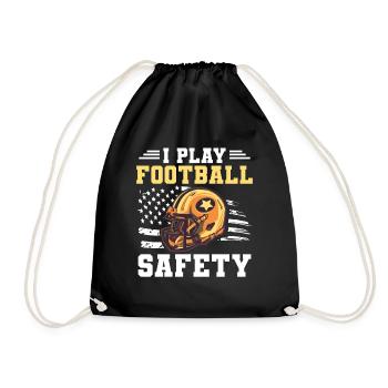 Football américain - Sac de sport léger - noir - Devant