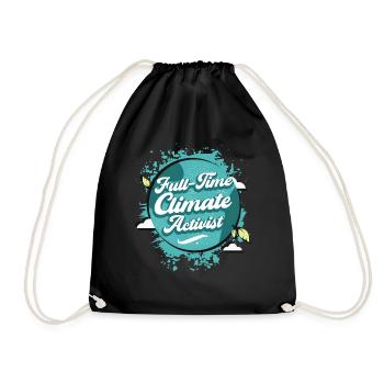 Journée mondiale de la Terre pour la biodiversité, militante pour le climat - Sac de sport léger - noir - Devant