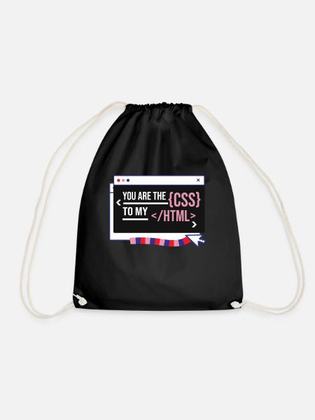 Software Developer Engineer - Drawstring Bag - black