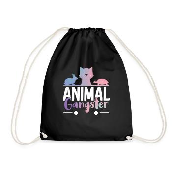 Veterinarian Veterinarian Animal Welfare - Drawstring Bag - black - Front