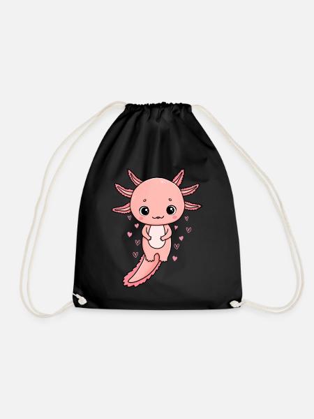 Axolotl Kawaii Axolotl Lover Cute Axolotl - Turnbeutel - Schwarz