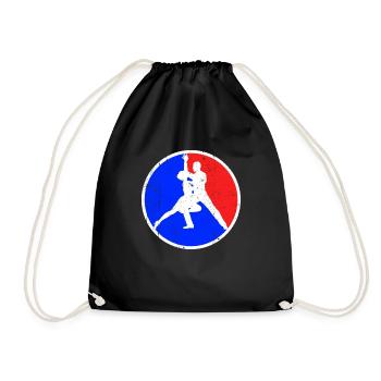 Logo de danse - Sac de sport léger - noir - Devant