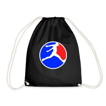 Parkour Logo - Drawstring Bag - black - Front