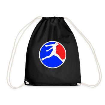 Parkour Logo - Drawstring Bag - black - Front