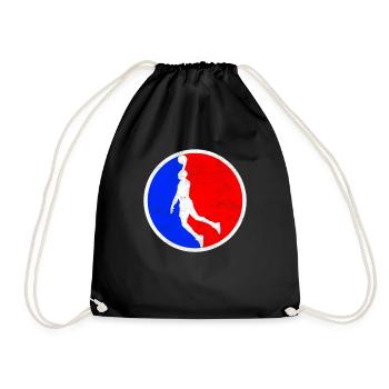 Logo du basket-ball - Sac de sport léger - noir - Devant
