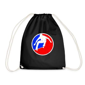 Logo du patinage - Sac de sport léger - noir - Devant
