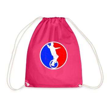 Logo de monocycle - Sac de sport léger - fuchsia - Devant