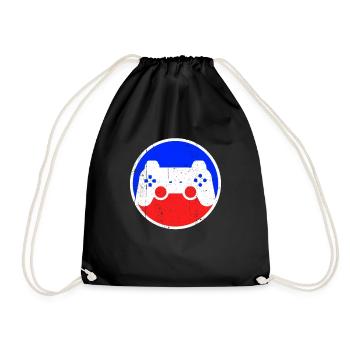 Logo de jeu - Sac de sport léger - noir - Devant