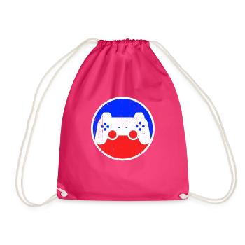 Logo de jeu - Sac de sport léger - fuchsia - Devant