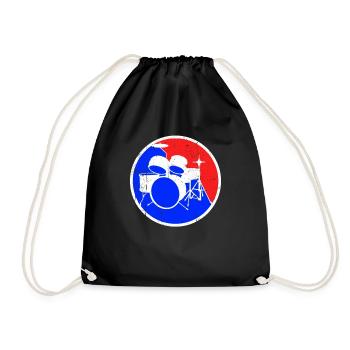 Logo de la batterie - Sac de sport léger - noir - Devant