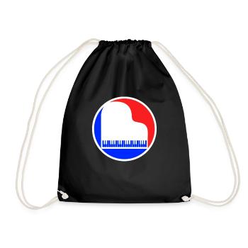 Piano Logo - Sac de sport léger - noir - Devant