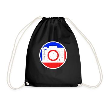 Photography Logo - Drawstring Bag - black - Front