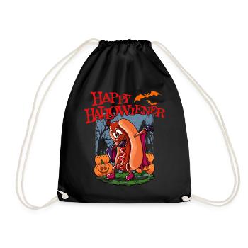 Happy Hello Viennese Dracula Costume Funny Viennese - Drawstring Bag - black - Front