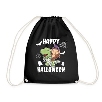 Singe Happy Halloween T-Rex Mummy Costume - Sac de sport léger - noir - Devant