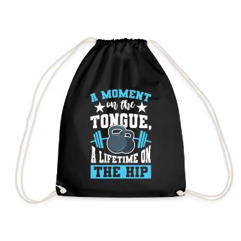 Fitness muscle training - Drawstring Bag - black - Front