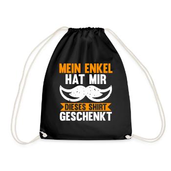 Großvater Großpapa Opi Opa - Turnbeutel - Schwarz - Vorne