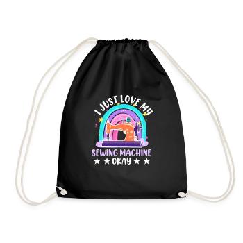 Machine Quilting Couturièrein Rainbow Knitting Quilt - Sac de sport léger - noir - Devant