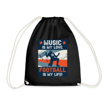 Amoureux du sport Fan Trainer Musicien - Sac de sport léger - noir - Devant