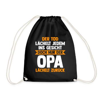 Großvater Großpapa Opi Opa - Turnbeutel - Schwarz - Vorne