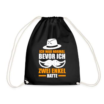 Großvater Großpapa Opi Opa - Turnbeutel - Schwarz - Vorne