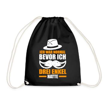 Großvater Großpapa Opi Opa - Turnbeutel - Schwarz - Vorne