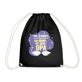 Großvater Großpapa Opi Opa - Turnbeutel - Schwarz - Vorne