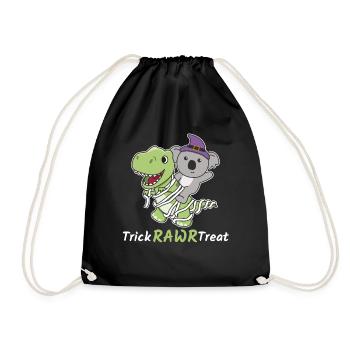 Koala Trick Rawr Treat T-Rex Mummy Costume - Sac de sport léger - noir - Devant