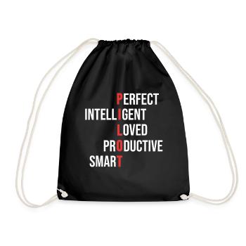 Pilot Airplane Captain Aviation Gift - Drawstring Bag - black - Front