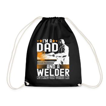 Soudage par soudeur - Sac de sport léger - noir - Devant
