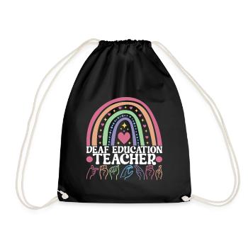 Sourds sourds muets sourds - Sac de sport léger - noir - Devant
