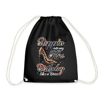 Entrée dans mon 53e anniversaire - Sac de sport léger - noir - Devant