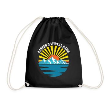Jasper Alberta National Park Canada Icefields Wasse - Drawstring Bag - black - Front