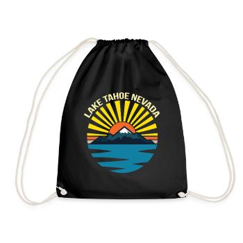 Kalifornien Lake Tahoe Camping Wandern Natur Wildl - Turnbeutel - Schwarz - Vorne