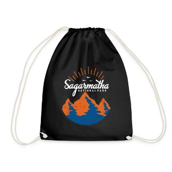 Sagarmatha Parc national de l’Everest Népal Tibet Neige - Sac de sport léger - noir - Devant