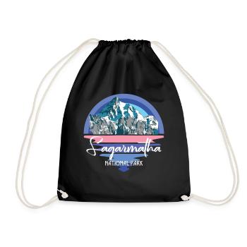 Parc national de l’Everest Sagarmatha Mountains au Tibet Nep - Sac de sport léger - noir - Devant
