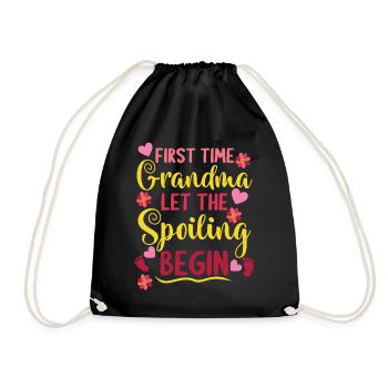 Première grand-mère grand-mère arrière-grand-mère grands-parents - Sac de sport léger - noir - Devant
