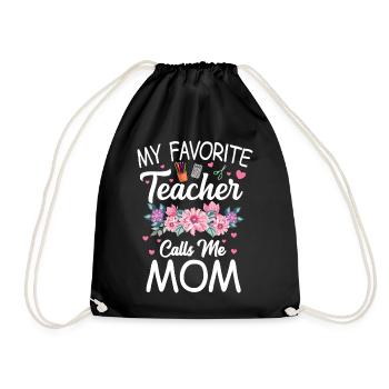 Mon professeur préféré m’appelle maman mère - Sac de sport léger - noir - Devant
