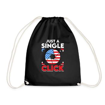 Télescope spatial d’astrophotographie patriotique des États-Unis - Sac de sport léger - noir - Devant