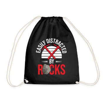 Géologue Géologie Collecteur de roches - Sac de sport léger - noir - Devant