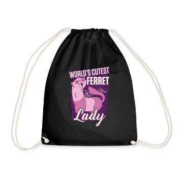 Ferret Weasel Pet Ghost Whisperer - Sac de sport léger - noir - Devant
