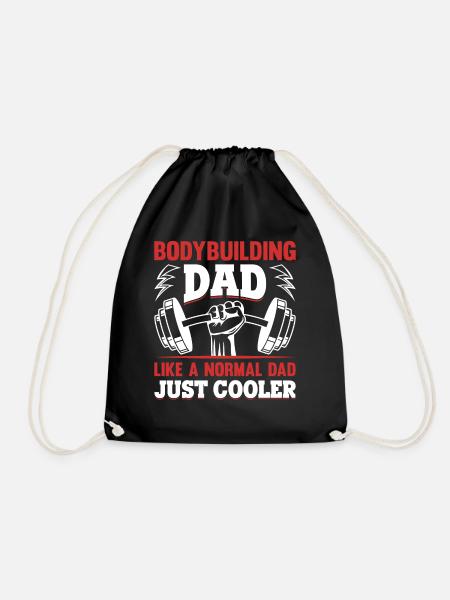 Bodybuilding Daddy Training Fitness Gym Powerlifti - Turnbeutel - Schwarz