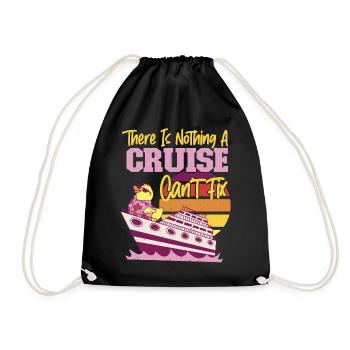 Cruise Ship Vacation There Is - Drawstring Bag - black - Front