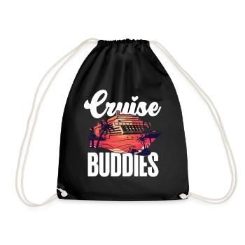 Cruise Ship Vacation Friends Girl - Drawstring Bag - black - Front