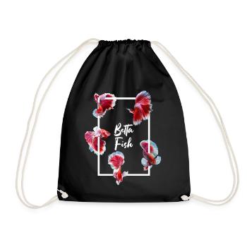 Poisson combattant siamois Betta Fish Aquarium - Sac de sport léger - noir - Devant