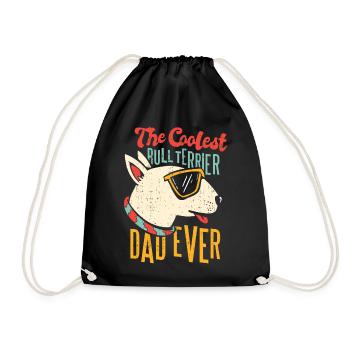 Bull Terrier Papa Dog Lover Owner Bull Terrier Pops - Sac de sport léger - noir - Devant