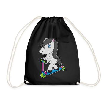 Scooter à cheval - Sac de sport léger - noir - Devant