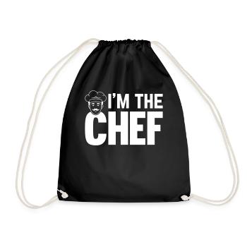 Drôle de cuisinier Chef Cuisinier Chef’s Hat - Je suis le - Sac de sport léger - noir - Devant